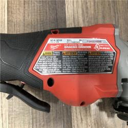 AS-IS Milwaukee FUEL 18-Volt Lithium-Ion Brushless Cordless 4-1/2 in./6 in. Braking Grinder with Paddle Switch (Tool-Only)