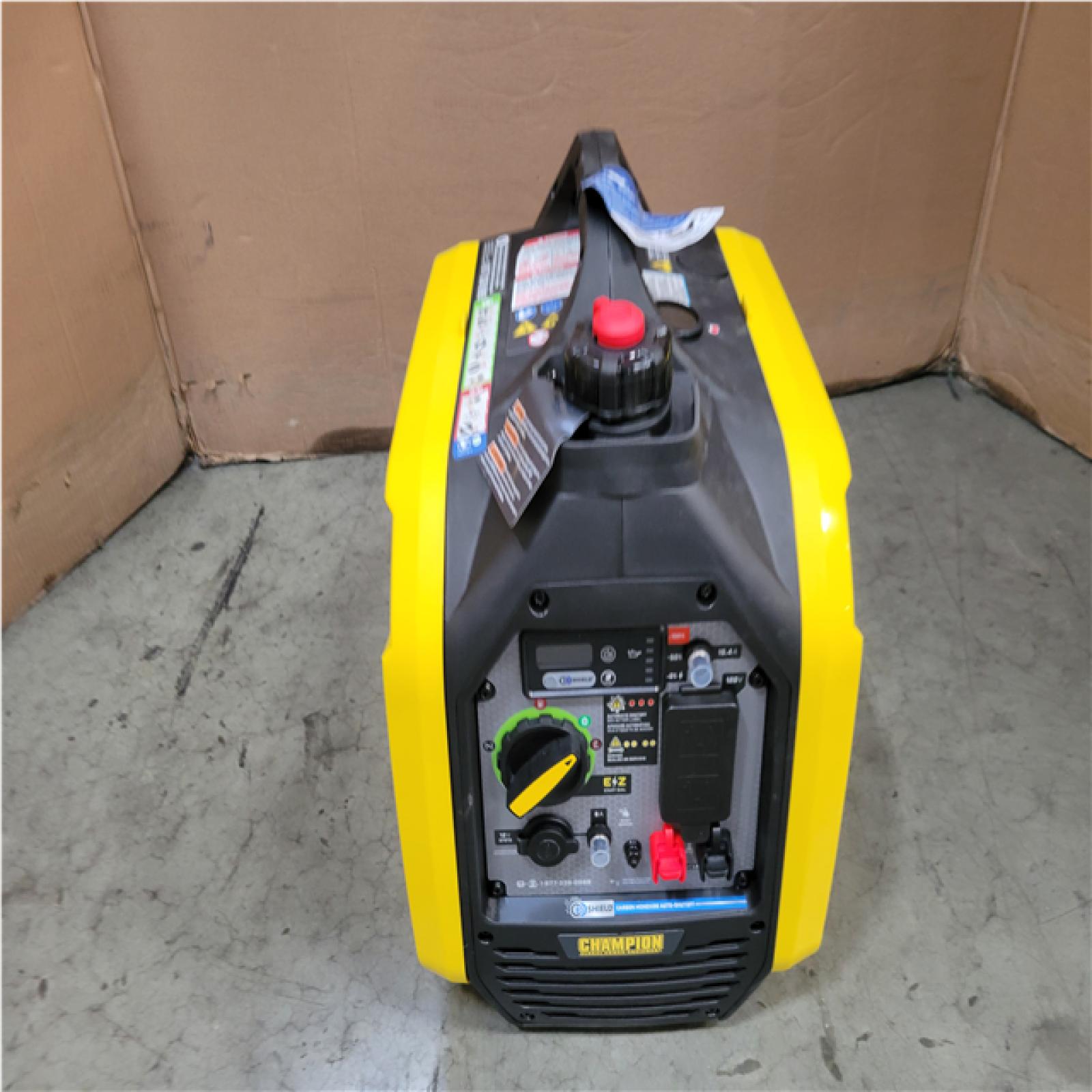 CALIFORNIA AS-IS CHAMPION 2500/1850-Watt Recoil Start Gasoline/Propane Powered Dual Fuel Inverter Generator with Quiet Technology and CO Shield