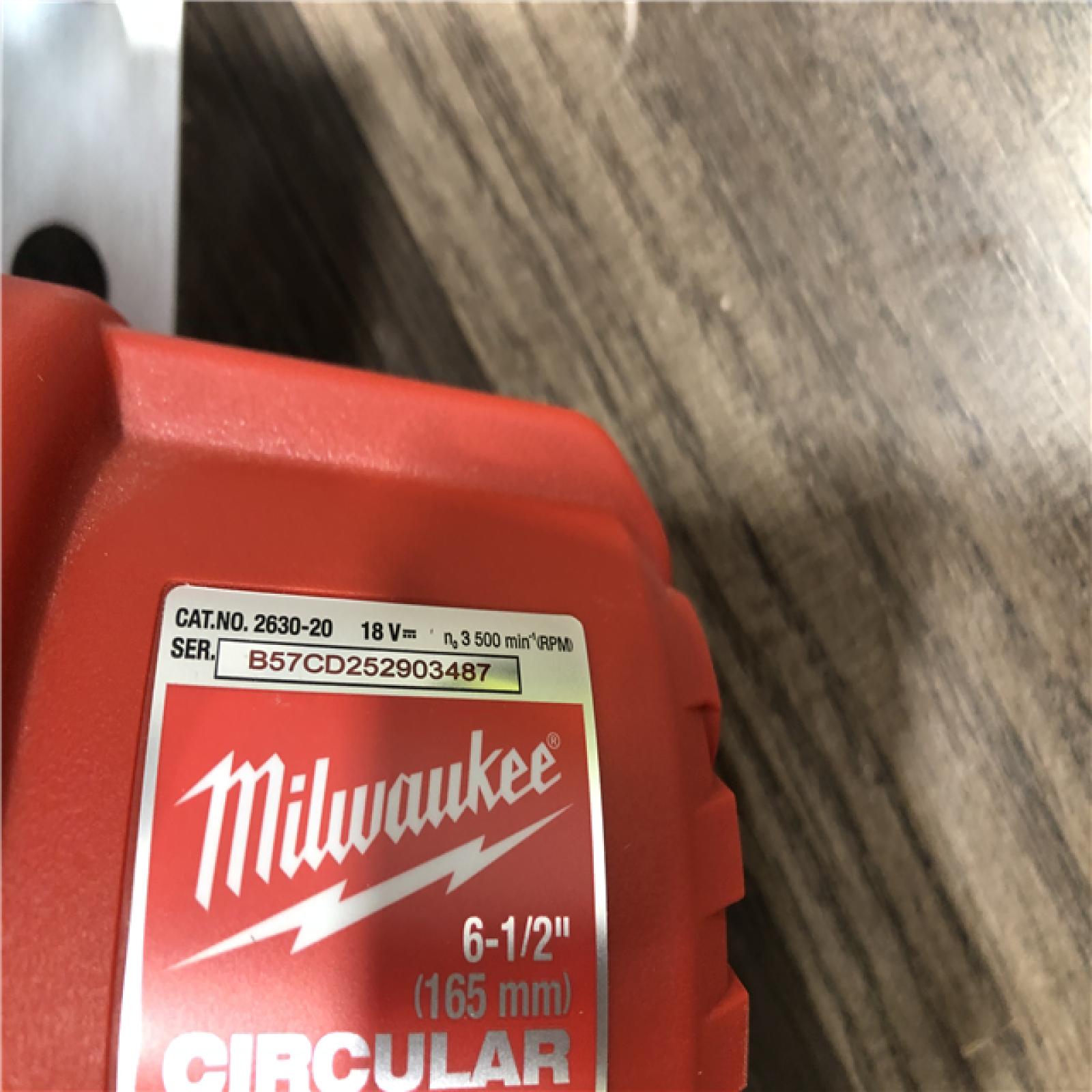 AS-IS Milwaukee 18V Lithium-Ion Cordless 6-1/2 in. Circular Saw (Tool-Only)