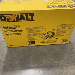 As-Is- DeWalt 15 Amps 12 in. Corded Dual-Bevel Sliding Compound Miter Saw