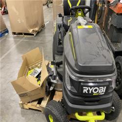 Dallas Location - As-Is RYOBI 80V HP Brushless 42 in. Battery Electric Cordless Riding Lawn