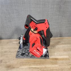 HOUSTON LOCATION - AS-IS (APPEARS LIKE NEW) Milwaukee FUEL 18V Lithium-Ion Cordless Brushless 6-1/2 in. Plunge Cut Track Saw (Tool-Only)