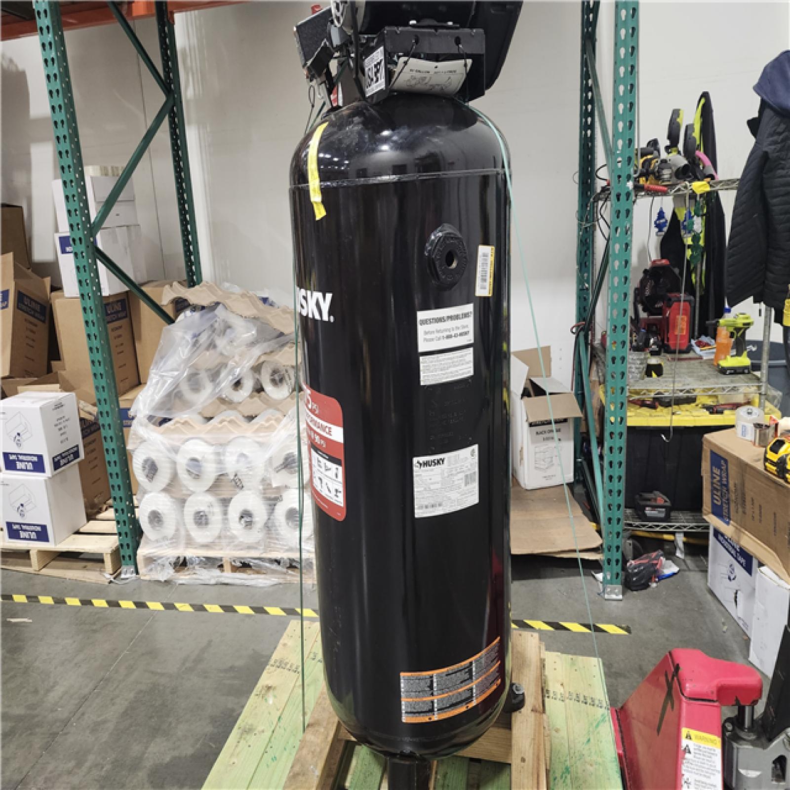Dallas Location - As-Is Husky 60 Gal. 3.7 HP  175 PSI Electric Air Compressor
