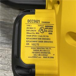 AS-IS DEWALT 20V MAX Compact 12 Brushless Cordless Chainsaw Kit