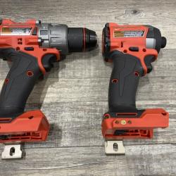 AS-IS Milwaukee FUEL 18V Lithium-Ion Brushless Cordless Hammer Drill and Impact Driver Combo Kit