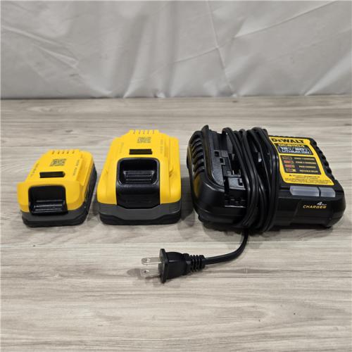 AS-IS Dewalt 20V MAX POWERSTACK Lithium-Ion Batteries and Charger Starter Kit (1.7 Ah/5 Ah) - DCBP315-2C