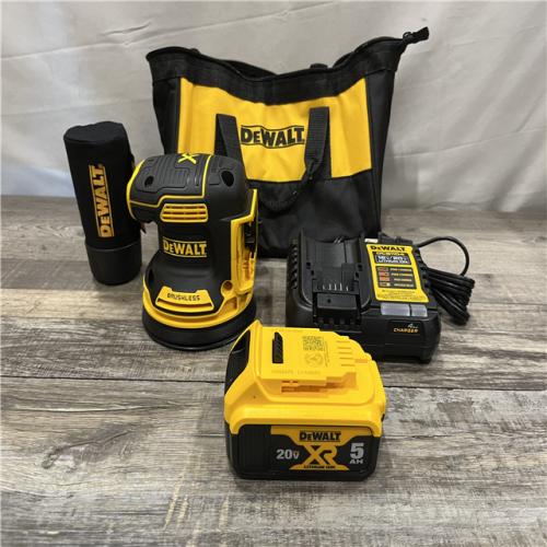AS-IS DEWALT 20V MAX XR Cordless Brushless 5 in. Random Orbital Sander Kit