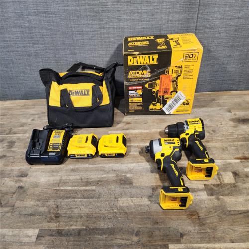 HOUSTON LOCATION - AS-IS Dewalt DCK225D2 20V MAX ATOMIC Compact Cordless Drill Driver and Impact Driver Combo Kit