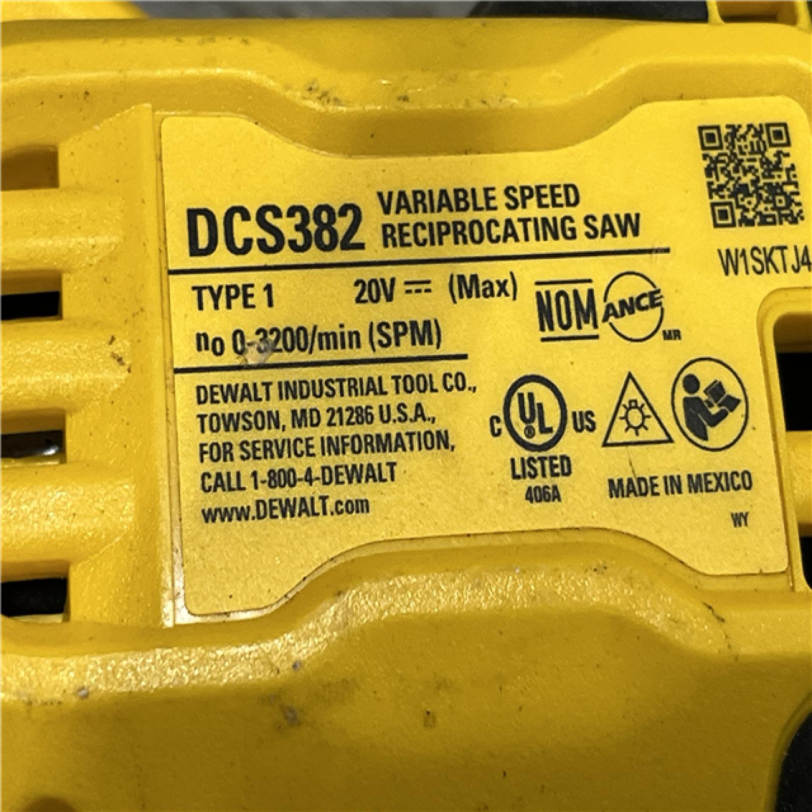 AS-IS DEWALT 20V MAX Cordless Brushless Reciprocating Saw (Tool Only)