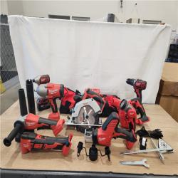 AS-IS- M18 18-Volt Lithium-Ion Cordless Combo Kit 9-Tool with 2-Batteries  Charger and Tool Bag