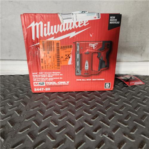 Houston location- AS-IS Milwaukee Tool MWK2447-20 3 X 8 in. Crown Stapler Tool