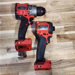 HOUSTON LOCATION - AS-IS MILWAUKEE 2 TOOL COMBO KIT W/ (2) BATTERY & CHARGER