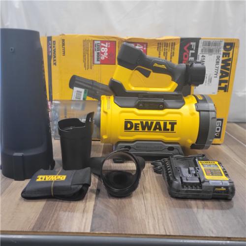 AS-IS DEWALT FLEXVOLT 60V MAX 160 MPH 760 CFM Brushless Cordless  and Charger