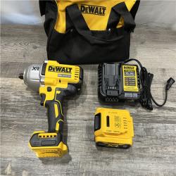 AS-IS DEWALT 20V MAX Lithium-Ion Cordless 1/2 in. Impact Wrench Kit