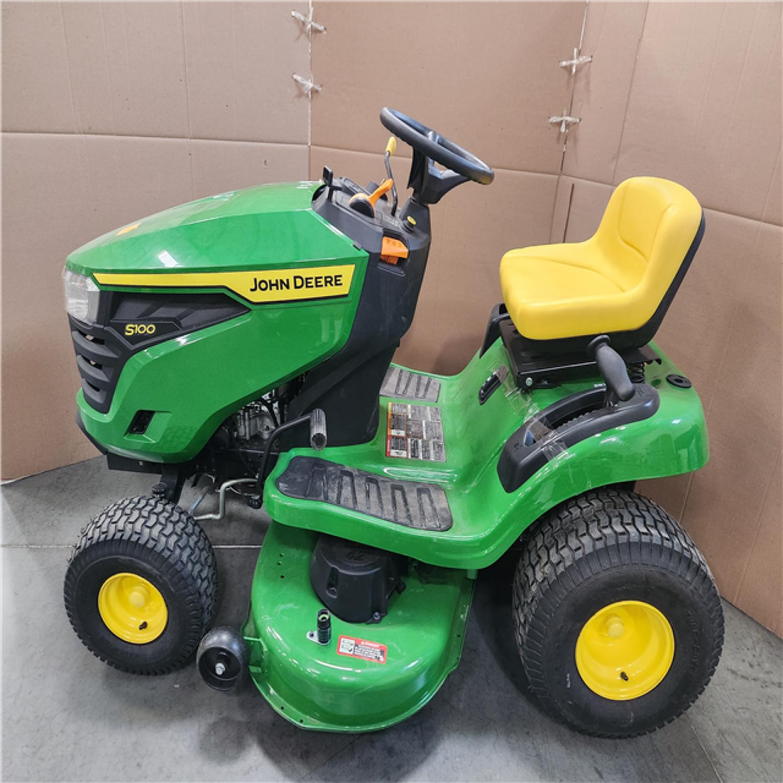 CALIFORNIA AS-IS JOHN DEERE S100 SIT DOWN MOWER