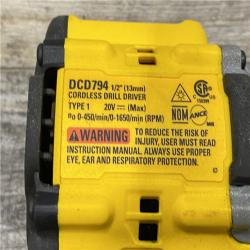 AS-IS DEWALT Atomic 20V Lithium-Ion Cordless Compact 1/2 in. Drill/Driver Kit