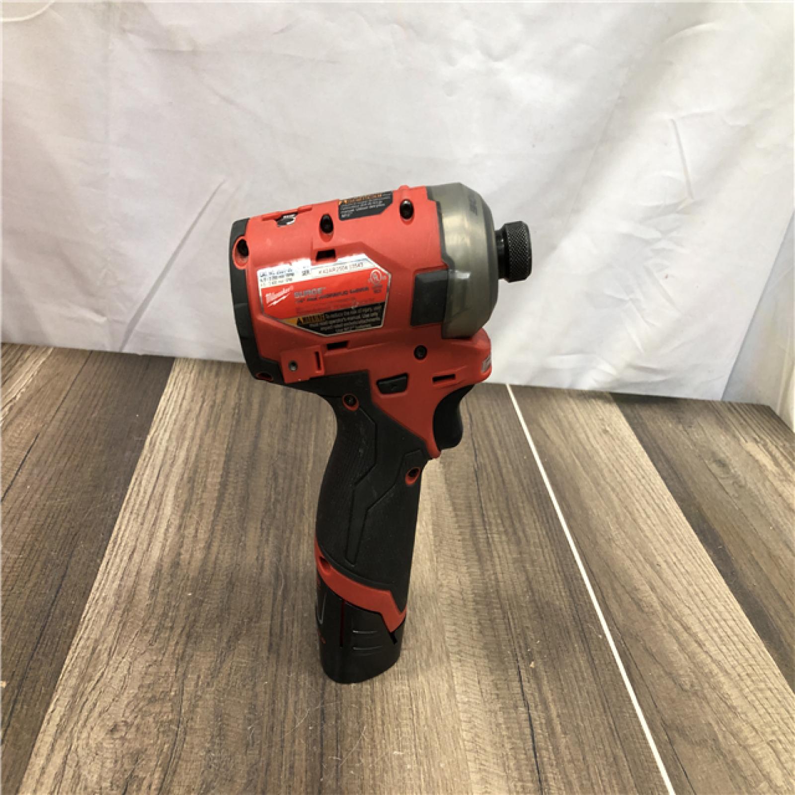 AS-IS Milwaukee FUEL SURGE 12V Lithium-Ion Brushless Cordless 1/4 in. Hex Impact Driver Compact Kit