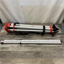 AS-IS Milwaukee M18 2000 ft. Red Exterior Rotary Laser Level Kit