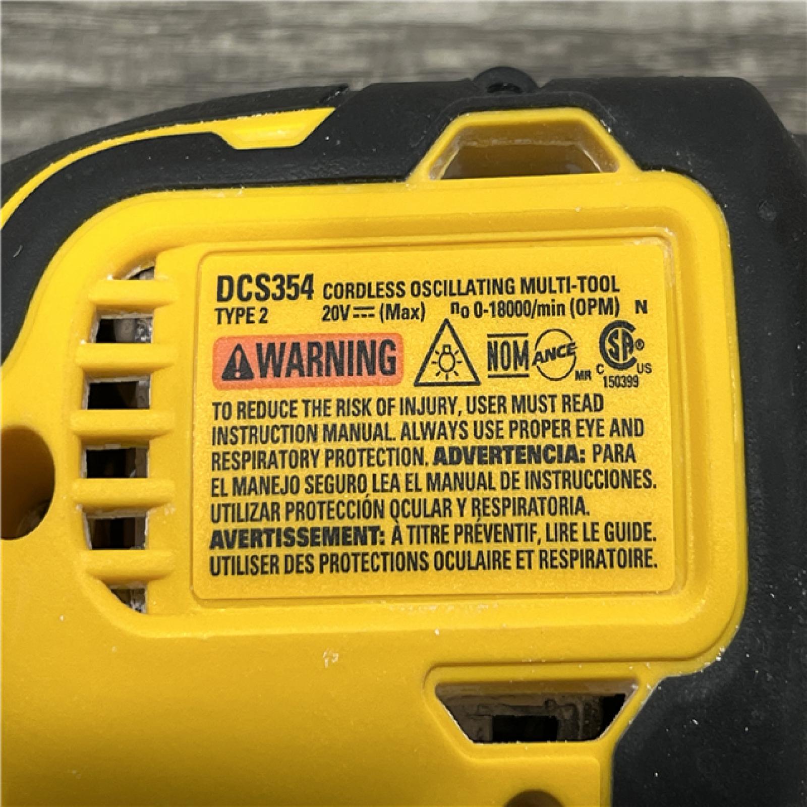 AS-IS DEWALT ATOMIC 20V MAX Cordless Brushless Oscillating Multi Tool Kit
