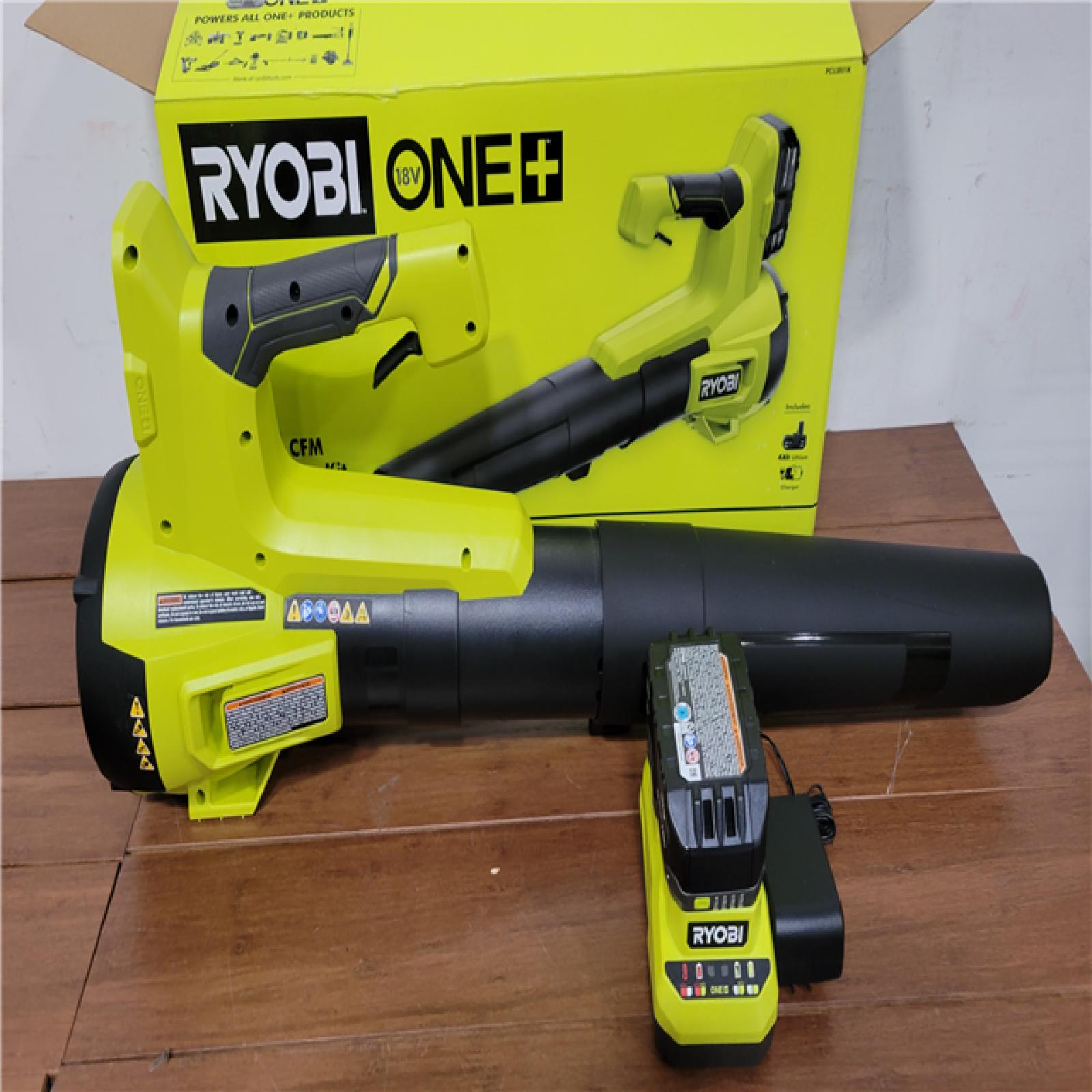 California NEW Ryobi One+ 18V 350 CFM Blower Kit  Includes (1) Battery & Charger