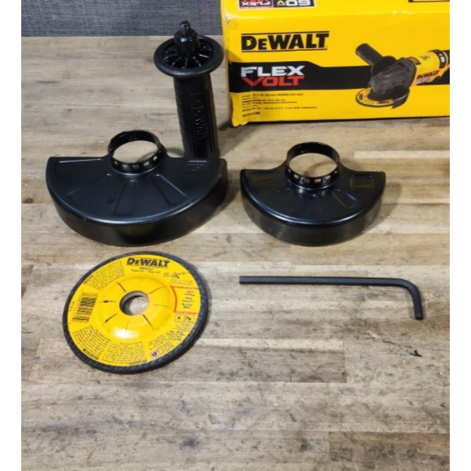 HOUSTON LOCATION - AS-IS DEWALT 60V MAX Cordless Brushless 4.5 in. to 6 in. Small Angle Grinder with Kickback Brake (Tool Only)