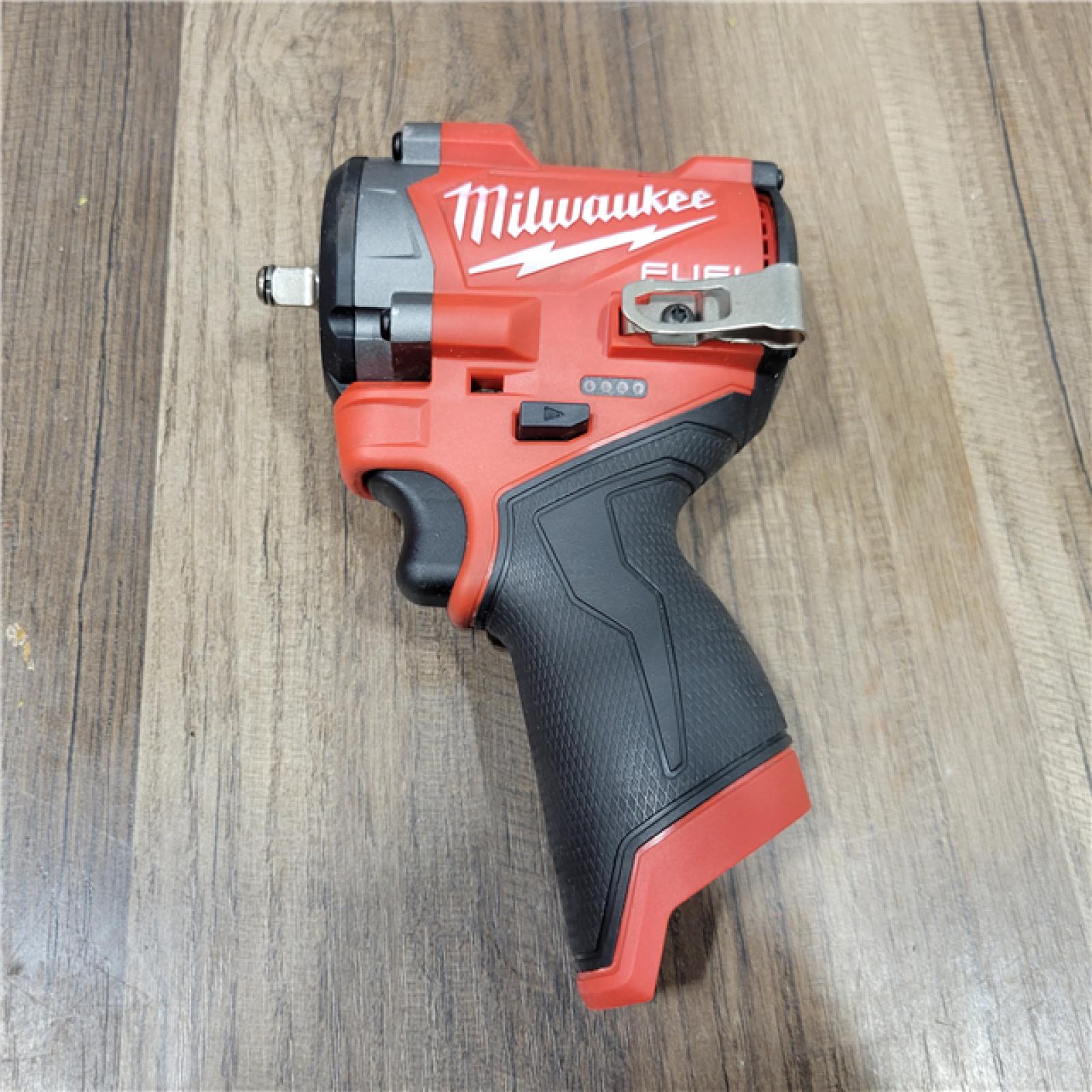 AS-IS Milwaukee M12 FUEL M12 3/8 in. Cordless Brushless High Torque Impact Wrench Tool Only