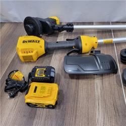 AS-IS  DEWALT  20V MAX 13 in. Cordless Battery Powered String Trimmer Kit with (1) 4 Ah Battery & Charger