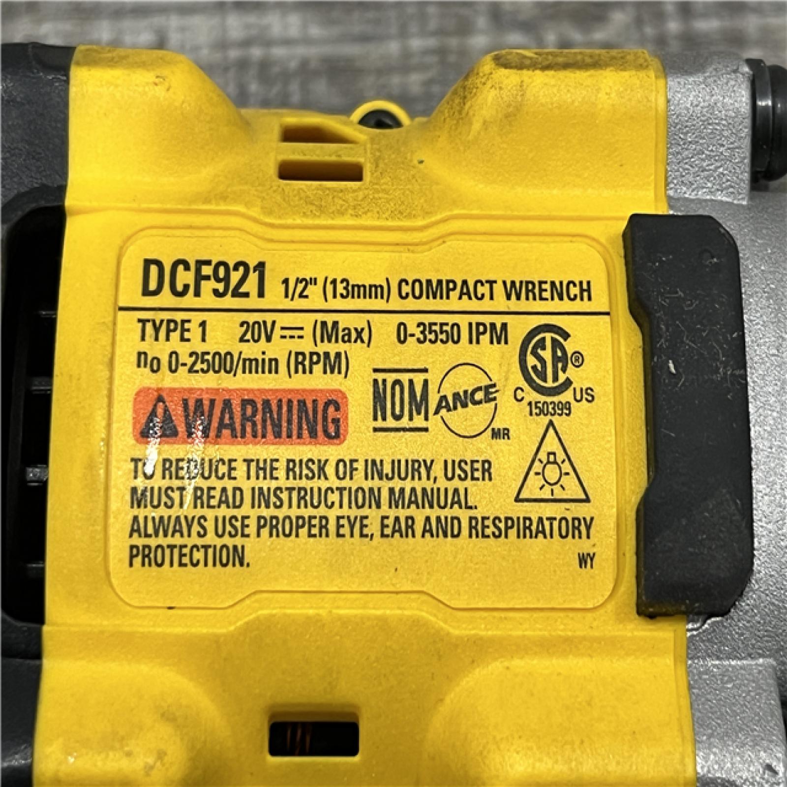 AS-IS DEWALT ATOMIC 20V MAX Cordless Brushless 1/2 in. Variable Speed Impact Wrench (Tool Only)