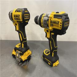AS-IS - DEWALT 20V MAX Cordless Brushless Hammer Drill/Driver 2 Tool Combo Kit with FLEXVOLT ADVANTAGE