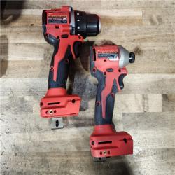 HOUSTON LOCATION - AS-IS Milwaukee 18V Lithium-Ion Brushless Cordless Compact Drill/Impact Combo Kit