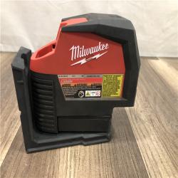 AS-IS Milwaukee 12-Volt Lithium-Ion Cordless Green 125 ft. Cross Line and Plumb Points Laser Level (Tool-Only)
