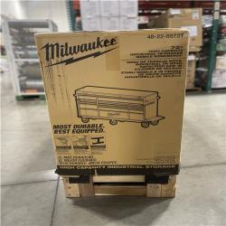 DALLAS LOCATION- MILWAUKEE 72 in. W x 22.1 in. D 18-Drawer Mobile Workbench Cabinet W/ WoodTop