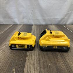 AS-IS DEWALT 20V MAX Lithium-Ion 4.0 Ah and 2.0Ah Battery Packs (2-Pack)