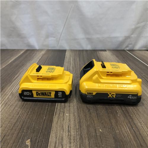AS-IS DEWALT 20V MAX Lithium-Ion 4.0 Ah and 2.0Ah Battery Packs (2-Pack)