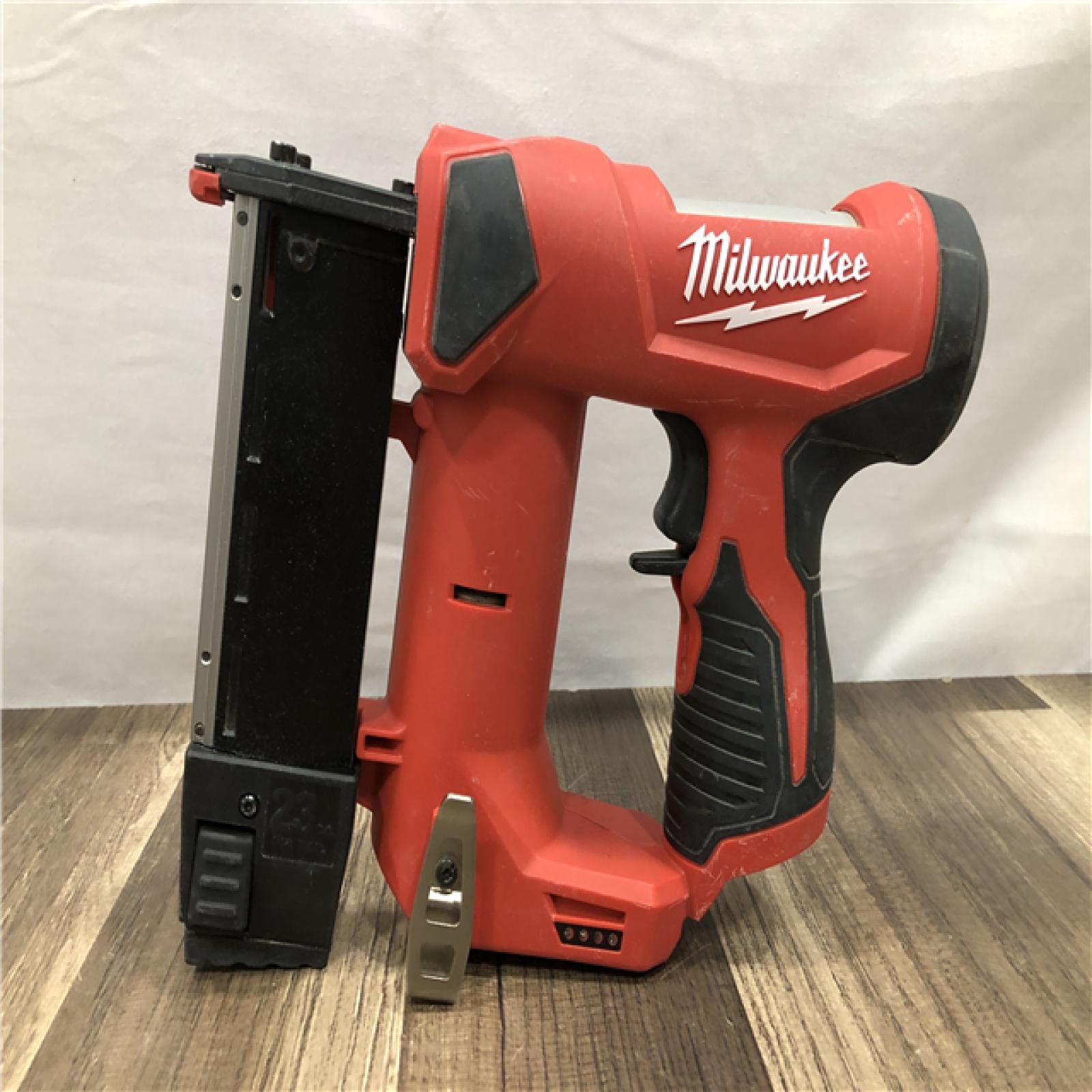 AS-IS Milwaukee 12-Volt 23-Gauge Lithium-Ion Cordless Pin Nailer (Tool-Only)