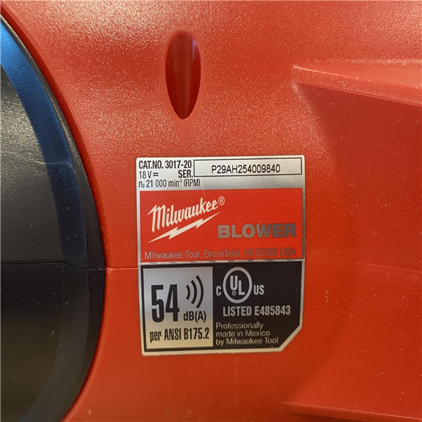 AS-IS Milwaukee FUEL 120 MPH 500 CFM 18V Lithium-Ion Brushless Cordless Handheld Blower (Tool-Only)