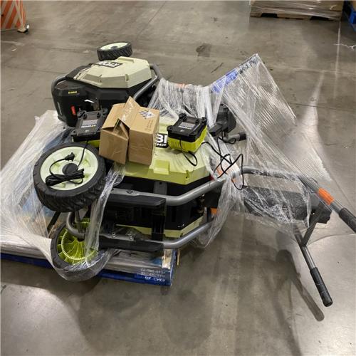 Dallas Location - As-Is RYOBI 40V HP Brushless 12-Ton Kinetic Battery Electric Log Splitter Kit - 4.0Ah Battery and Charger Included(Lot Of 2)