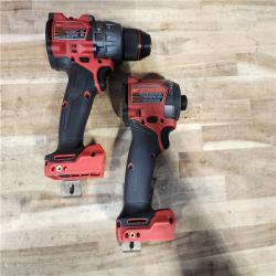 HOUSTON LOCATION - AS-IS Milwaukee FUEL 18V Lithium-Ion Brushless Cordless Hammer Drill and Impact Driver Combo Kit