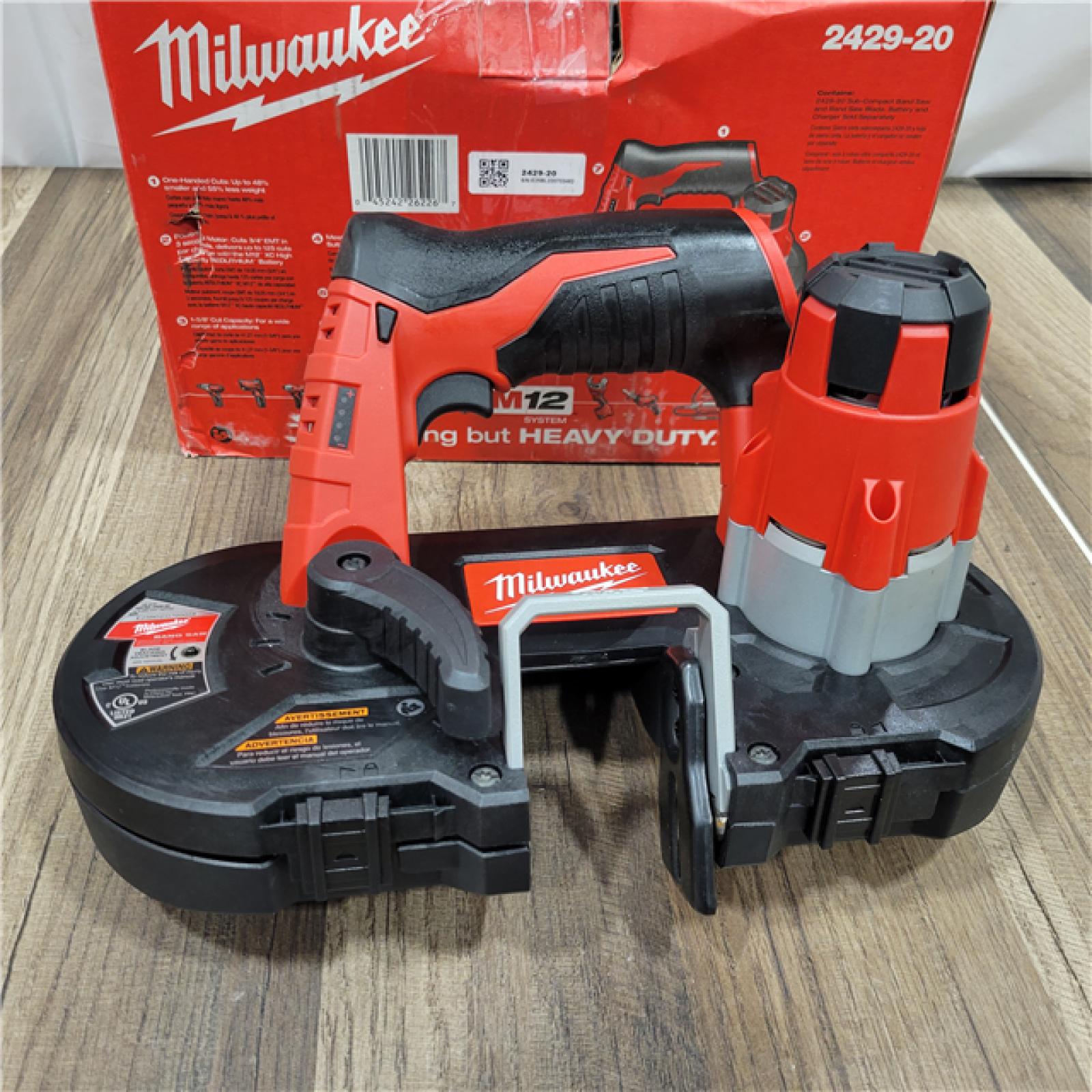 AS-IS Milwaukee   M12 12V Lithium-Ion Cordless Sub-Compact Band Saw (Tool-Only)