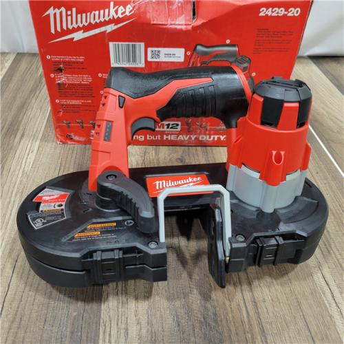 AS-IS Milwaukee   M12 12V Lithium-Ion Cordless Sub-Compact Band Saw (Tool-Only)