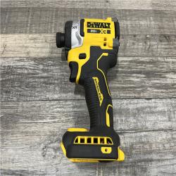 AS-IS DEWALT 20V MAX XR Lithium-Ion Brushless Cordless 3-Speed High Torque 1/4 in. Impact Driver Kit