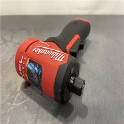 AS-IS - Milwaukee M12 FUEL 12V Lithium-Ion Brushless Cordless 1/4 in. Right Angle Die Grinder