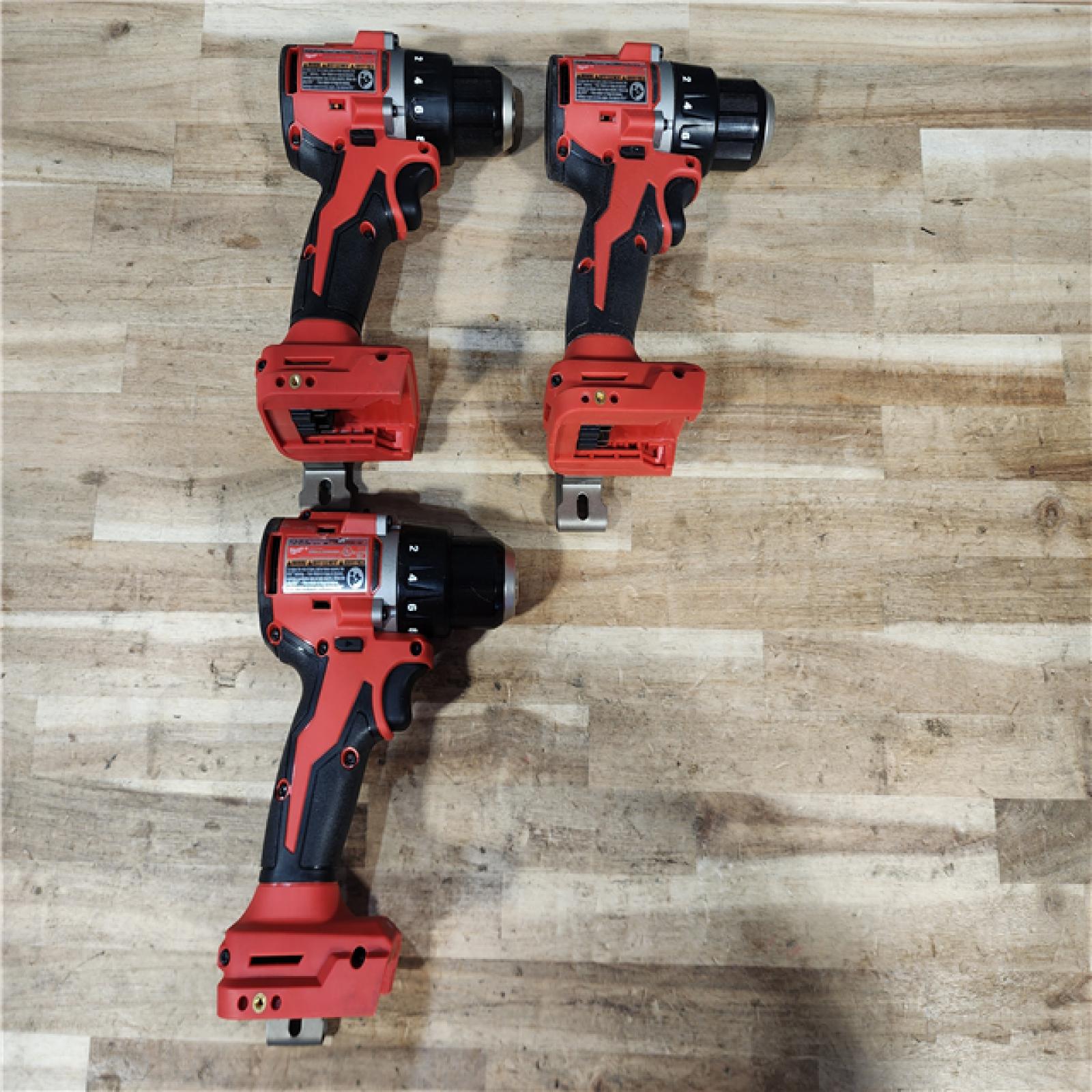 HOUSTON LOCATION - AS-IS MILWAUKEE 3 TOOL COMBO