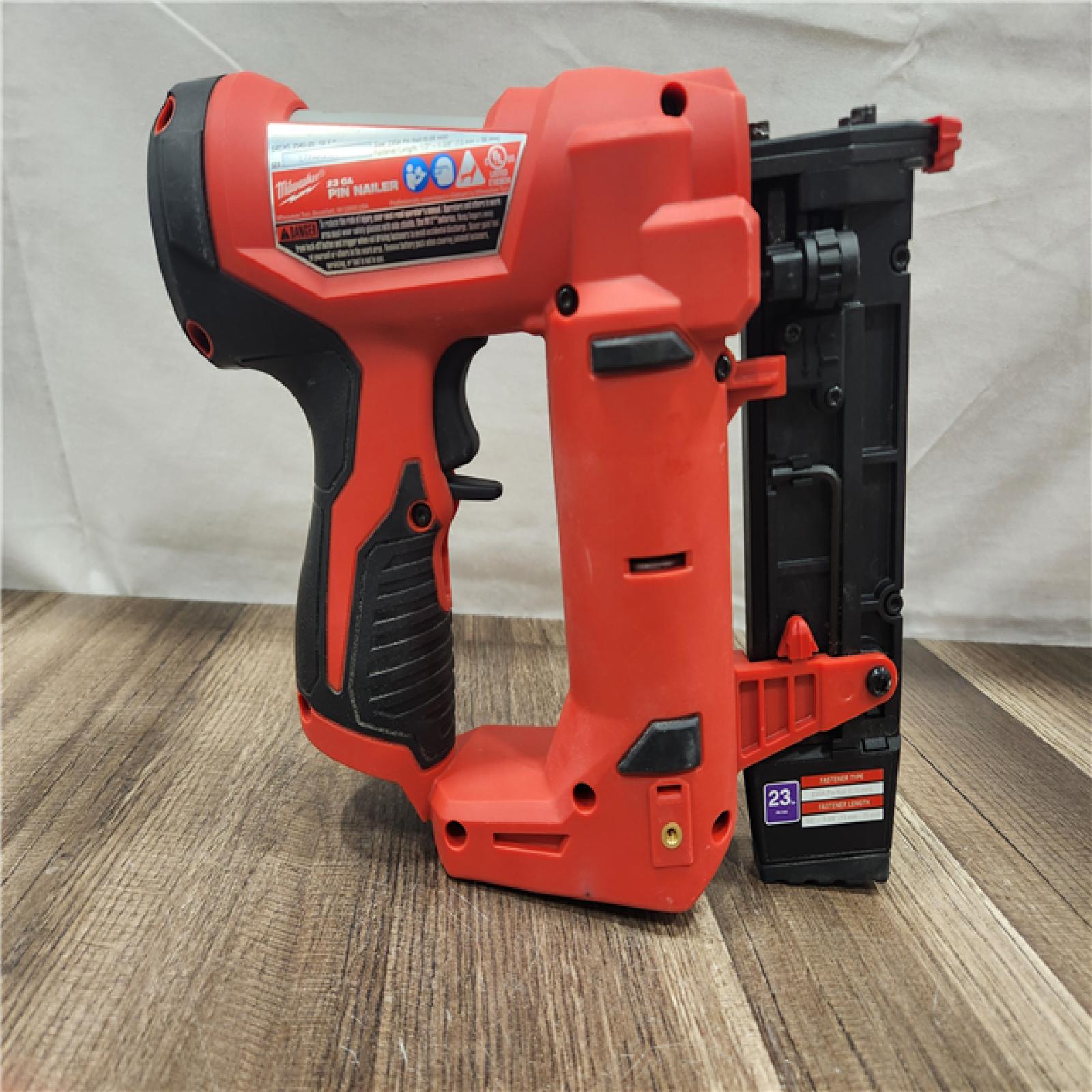 AS-IS- Milwaukee 12V 23 Gauge Cordless Pin Nailer (Tool Only)