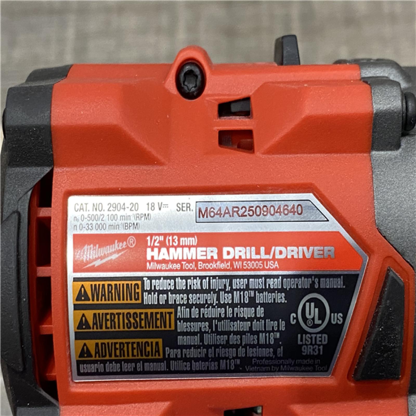 AS-IS Milwaukee FUEL 18V Lithium-Ion Brushless Cordless Hammer Drill and Impact Driver Combo Kit