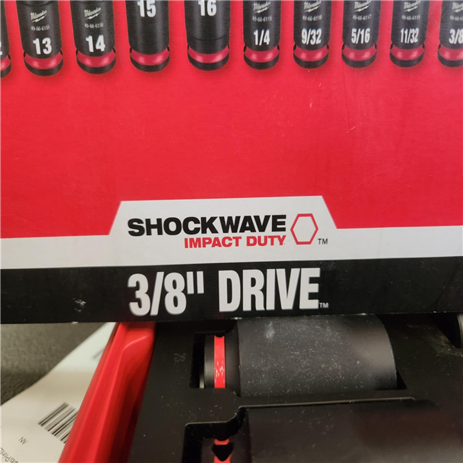 Phoenix NEW Milwaukee SHOCKWAVE Impact-Duty 3/8 in. Drive Metric and SAE Deep Well Impact PACKOUT Socket Set (36-Piece)
