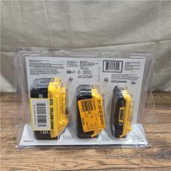NEW DEWALT 20V MAX Battery Lithium Ion 3 Pack - DCB346-3