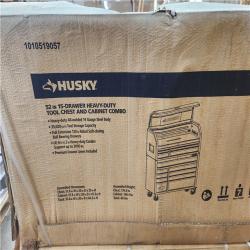 Phoenix NEW Husky Heavy-Duty 52 in. W 15-Drawer Matte Gray Steel Rolling Tool Chest Combo in Matte GRAY