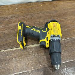 AS-IS DEWALT ATOMIC 20-Volt Lithium-Ion Cordless 1/2 in. Compact Hammer Drill with 3.0Ah Battery, Charger and Bag