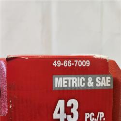 NEW- Milwaukee 43-Piece SHOCKWAVE Impact Duty 3/8 Drive SAE & Metric Deep 6 Point Socket Set